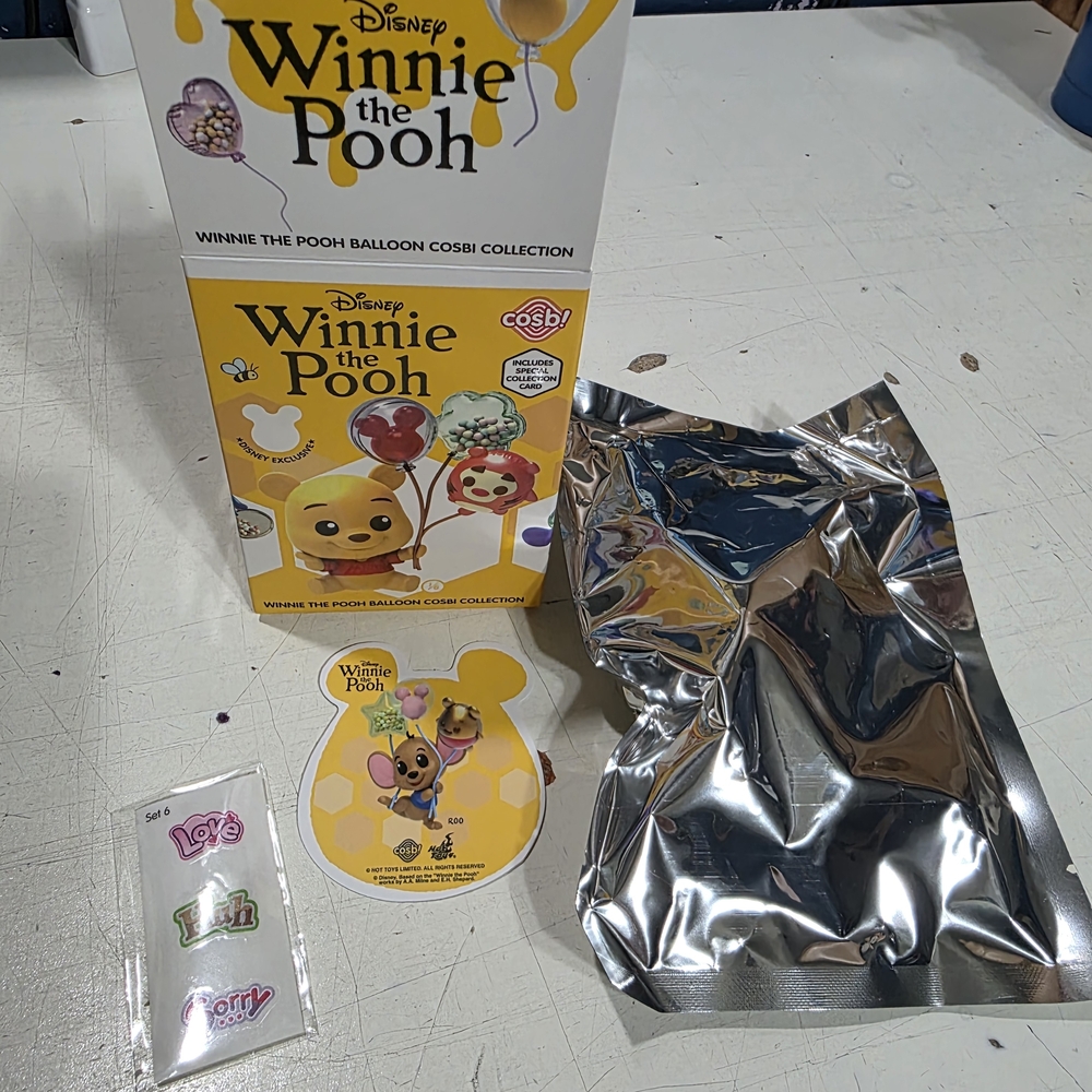 Winnie The Pooh Balloon Cosbi Collection Blind Box Roo Sealed in Bag